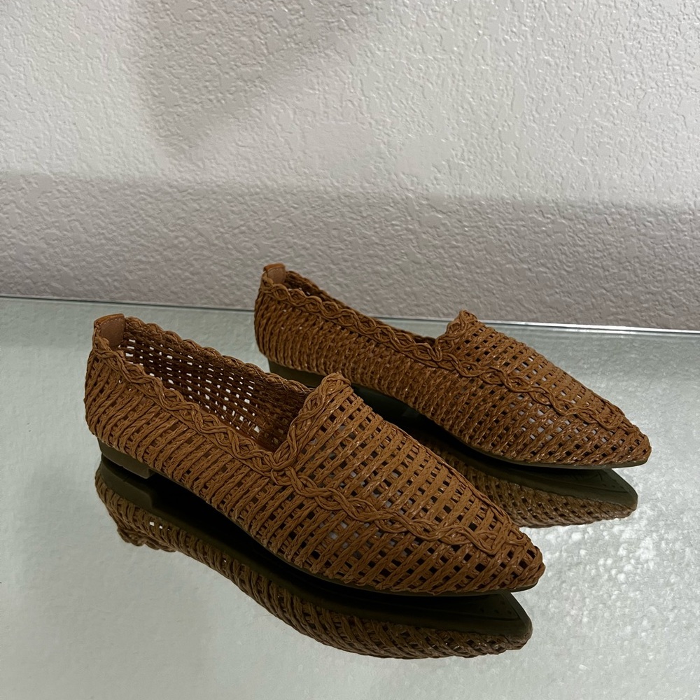 RONNY WOVEN POINTED FLATS